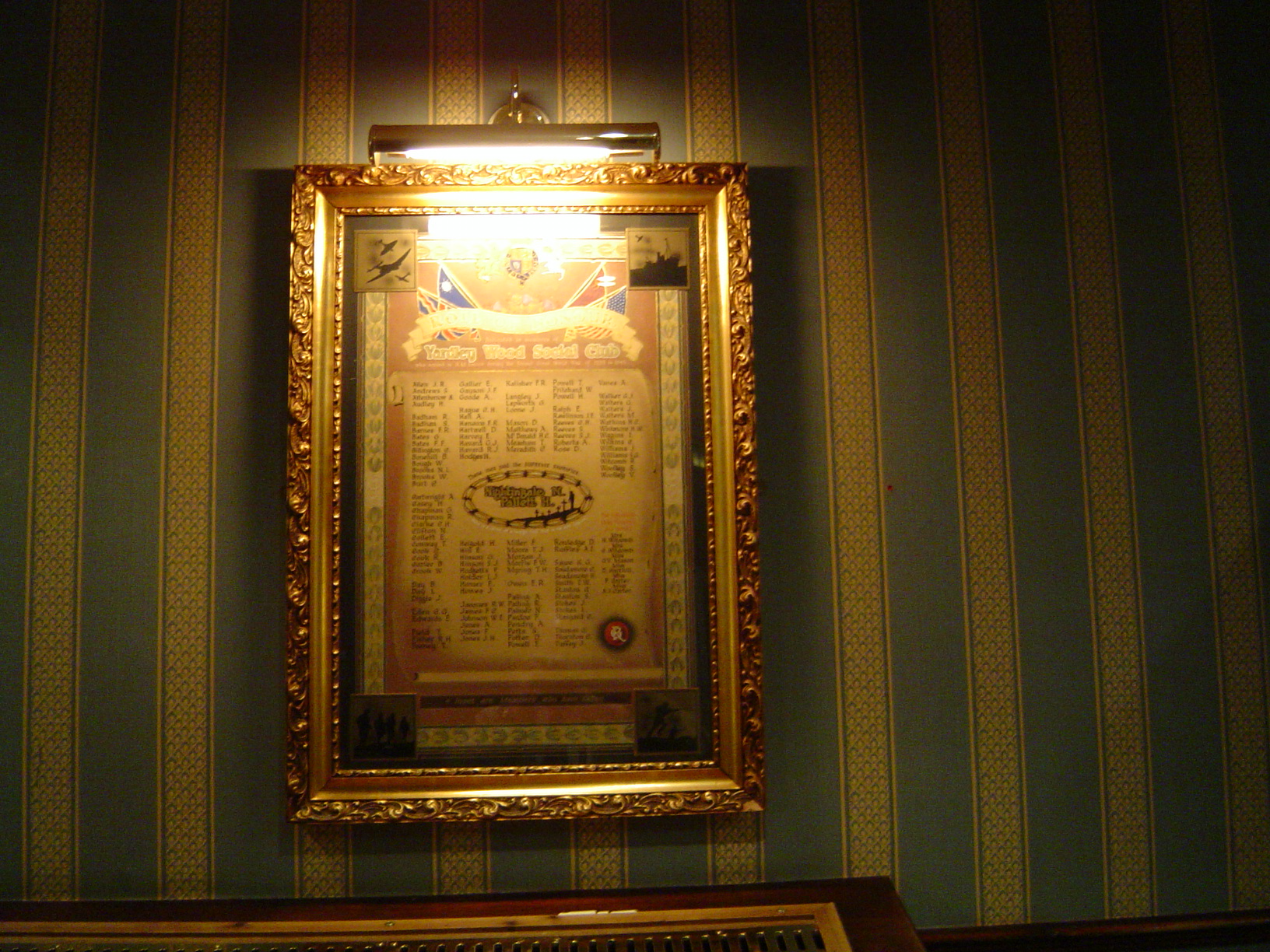 Yardley Wood Social Club WW2 Roll Of Honour War Memorials Online